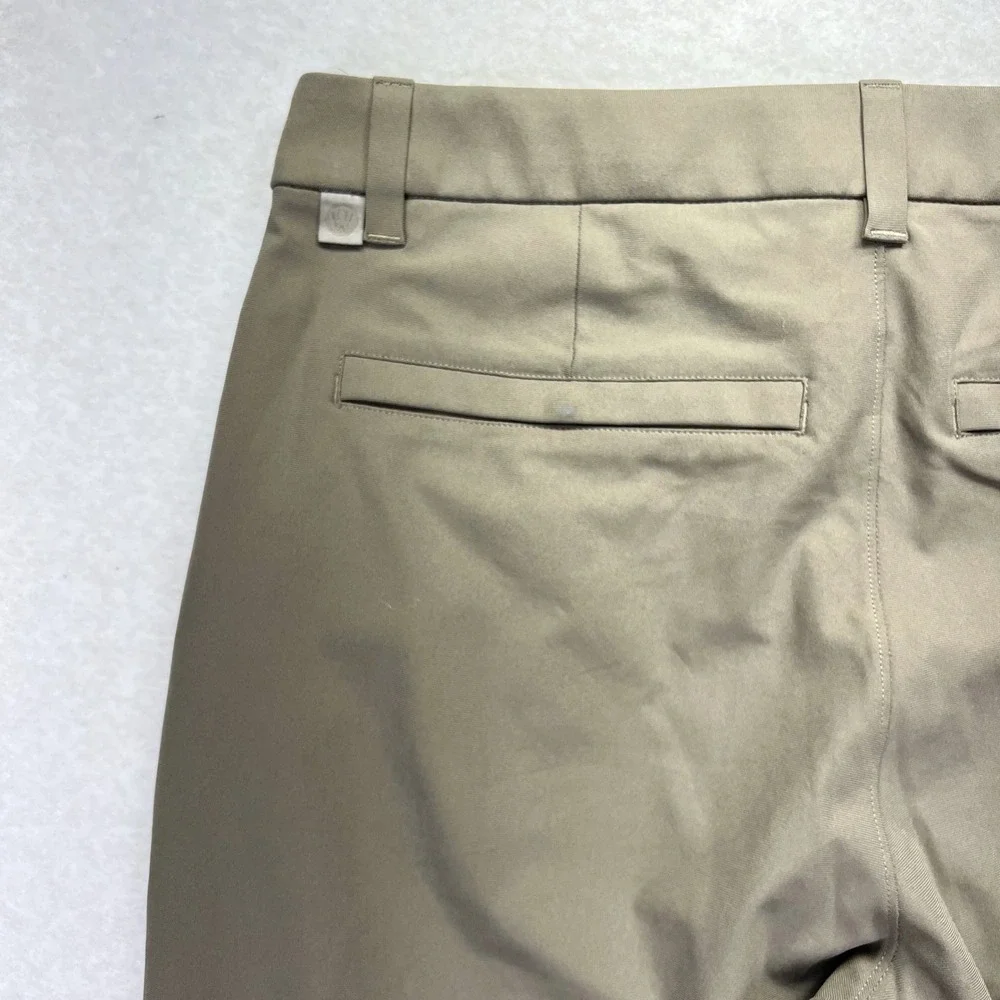 Lululemon Commission Slim Fit Pant 32 Recycled Polyester Khaki Green Golf Chino